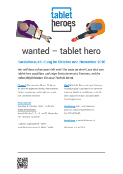 wanted – tablet hero