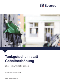 Tankgutschein statt Gehaltserhöhung