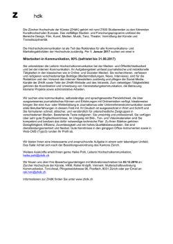 Im Departement Design, Bachelor-Studiengang Design, Vertiefung