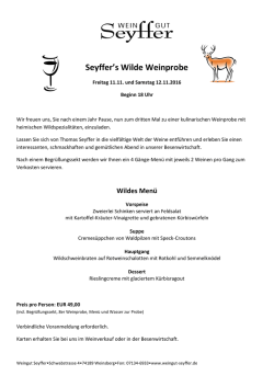 Infos hier - Weingut Seyffer