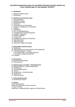 Durchf&uuml;hrungsbestimmungen HVSA 2016/2017