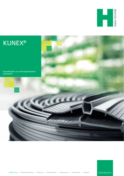 Prospekt KUNEX® Fugenbänder - H-Bau