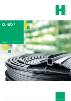 Prospekt KUNEX&reg; Fugenb&auml;nder - H-Bau