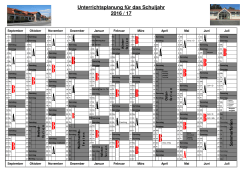 Jahresplan 2016/17 - Grundschule am Kiefernwald