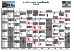 Jahresplan 2016/17 - Grundschule am Kiefernwald