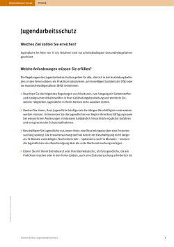 Jugendarbeitsschutz