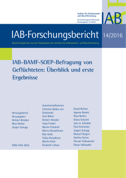 IAB-BAMF-SOEP-Befragung von Gefl&uuml;chteten