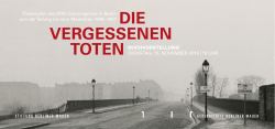 Einladung  - Gedenkst&auml;tte Berliner Mauer