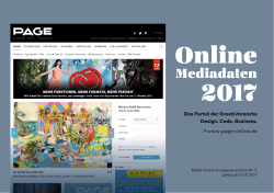 PAGE Online Mediadaten 2017
