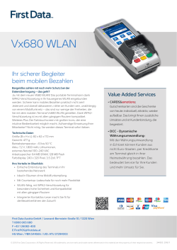 Verifone Vx680 WLAN Terminal Produktinfo PDF