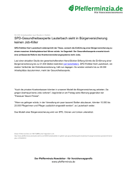 SPD-Gesundheitsexperte Lauterbach sieht in