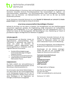 einer/eines wissenschaftlich Besch&auml;ftigten (Postdoc)