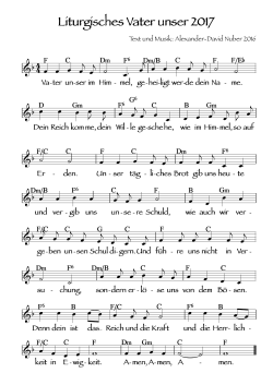 Liturgisches Vater unser 2017