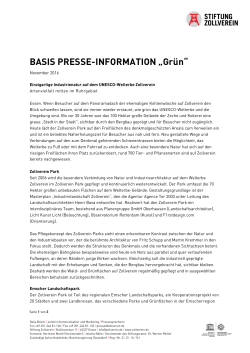 BASIS PRESSE-INFORMATION „Grün“