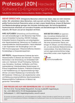 Professur (20h) Hardware