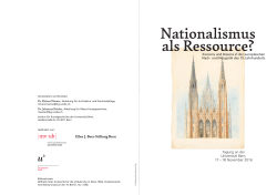 Nationalismus als Ressource? - Institut für Kunstgeschichte
