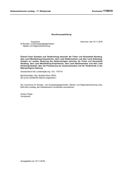 Drs. 17/6910 - Nieders&auml;chsischer Landtag