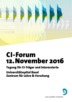 CI-Forum 12. November 2016