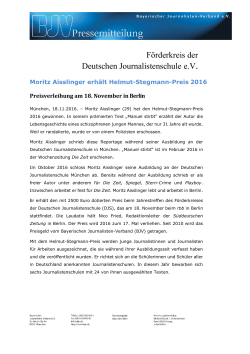 Pressemitteilung als PDF - Bayerischer Journalisten Verband