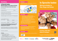 In Sprache baden
