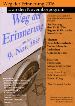 Plakat - Katholische Dekanatsjugend Dresden