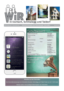 Mitteilungsblatt WIR der Ravensburger