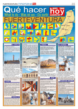 Gu&iacute;a Qu&eacute; Hacer - fuerteventura magazine hoy