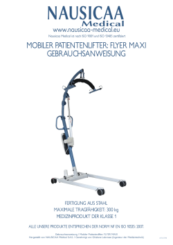 mobiler patientenlifter: flyer maxi gebrauchsanweisung