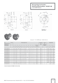 Datenblatt KGF-N - NEFF Gewindetriebe GmbH