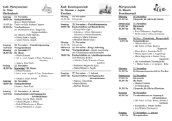 Gottesdienstordnung KW 46 47 /2016