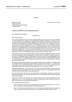 Drucksachen allgemein - Nieders&auml;chsischer Landtag