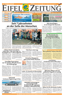 Seit 7 Jahrzehnten an der Seite der Menschen - Eifel