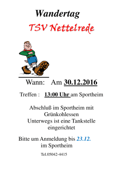 Wander TSV - TSV Nettelrede eV