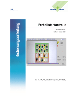 Dokumentation Lan-Farbblisterkontrolle