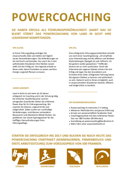powercoaching - Land in Sicht.