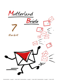 Mutterlandbriefe Ausgabe 7