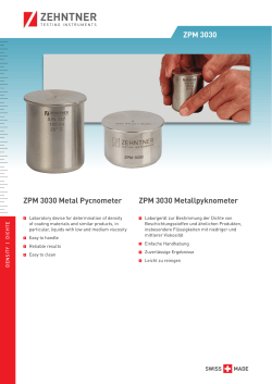 ZPM 3030 - Zehntner GmbH Testing Instruments