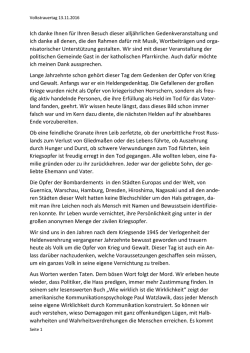 Ich danke Ihnen f&uuml;r Ihren Besuch dieser allj&auml;hrlichen