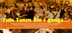 Zum Tanzn bin i ganga - Bayerischer Landesverein für Heimatpflege