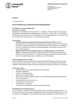 Merkblatt Ausschreibungen