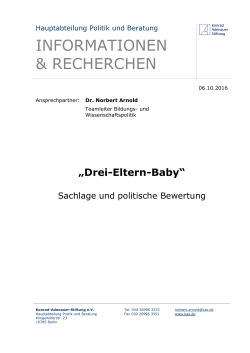 Drei-Eltern-Baby - Konrad-Adenauer
