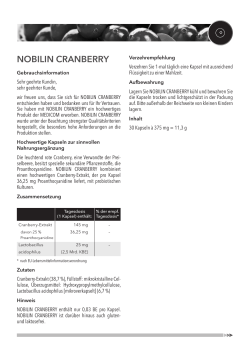 nobilin cranberry