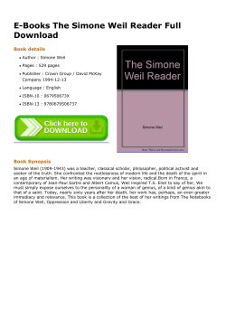 E-Books The Simone Weil Reader Full