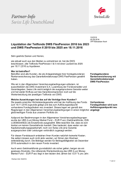 Dokument öffnen - Swiss Life WebOffice