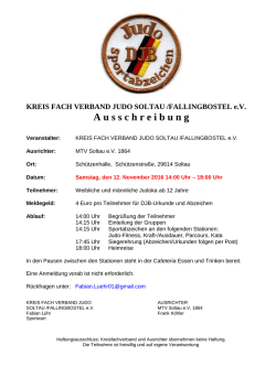 Judo Sportabzeichen Soltau - Judo Fachverband Heideregion eV