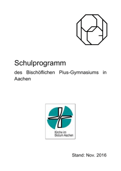 Schulprogramm - Bischöfliches Pius