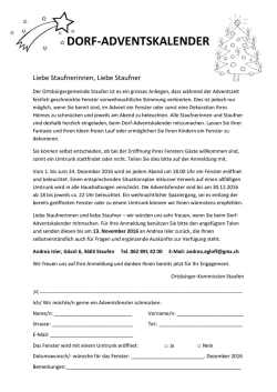 Dorf-Adventskalender