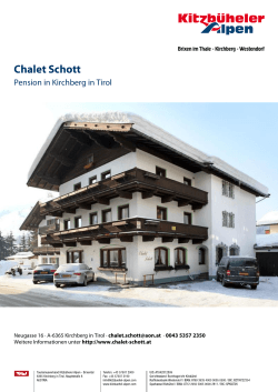Chalet Schott in Kirchberg in Tirol