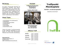 Flyer - Treffpunkt Mexikoplatz