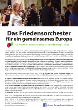 Greater Europe Peace Orchestra